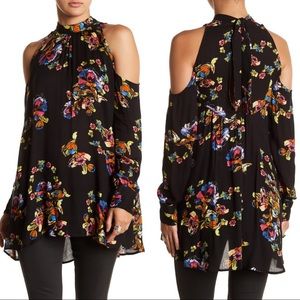 Free People Kaleidoscope Cold Shoulder Top